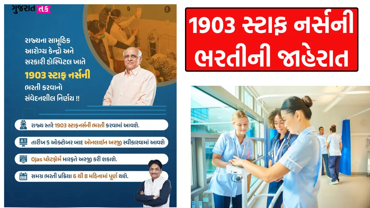 Gujarat Staff Nurse Recruitment 2024